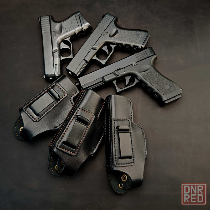 Кожаная кобура для Glock 26 со скобой, кобура на Glock, Глок 26 Запорожье - изображение 2