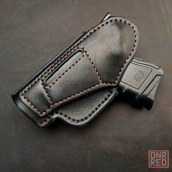 Кожаная кобура для Glock 26 со скобой, кобура на Glock, Глок 26 Запорожье - изображение 8