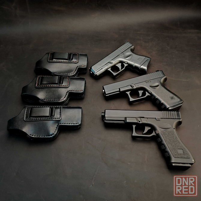 Кожаная кобура для Glock 26 со скобой, кобура на Glock, Глок 26 Запорожье - изображение 1