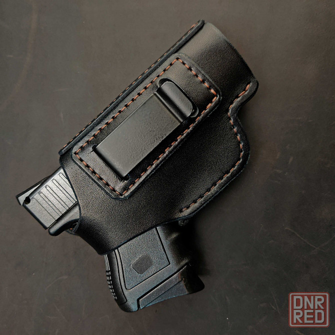 Кожаная кобура для Glock 26 со скобой, кобура на Glock, Глок 26 Запорожье - изображение 4
