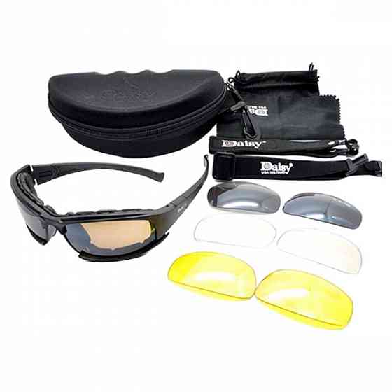 АКЦИЯ! Тактические спортивные очки Daisy Polarized X7 с 4 линзами Запорожье