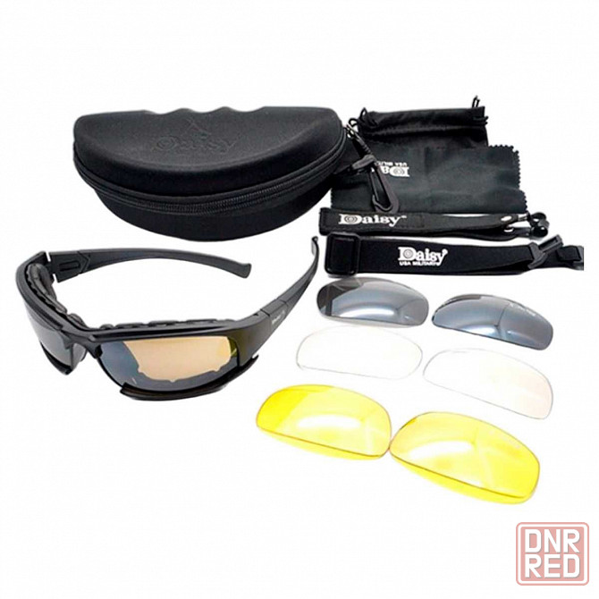 АКЦИЯ! Тактические спортивные очки Daisy Polarized X7 с 4 линзами Запорожье - изображение 1