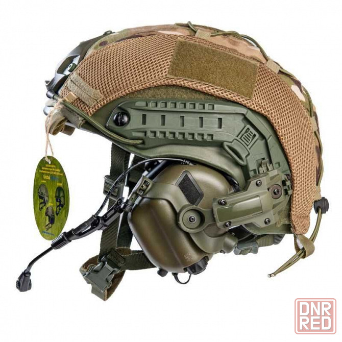 Шлем FAST в кавере + Наушники Earmor M32H (оригинал). Олива Запорожье - изображение 6