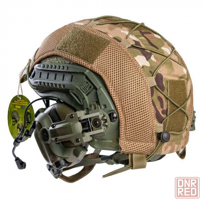 Шлем FAST в кавере + Наушники Earmor M32H (оригинал). Олива Запорожье - изображение 3