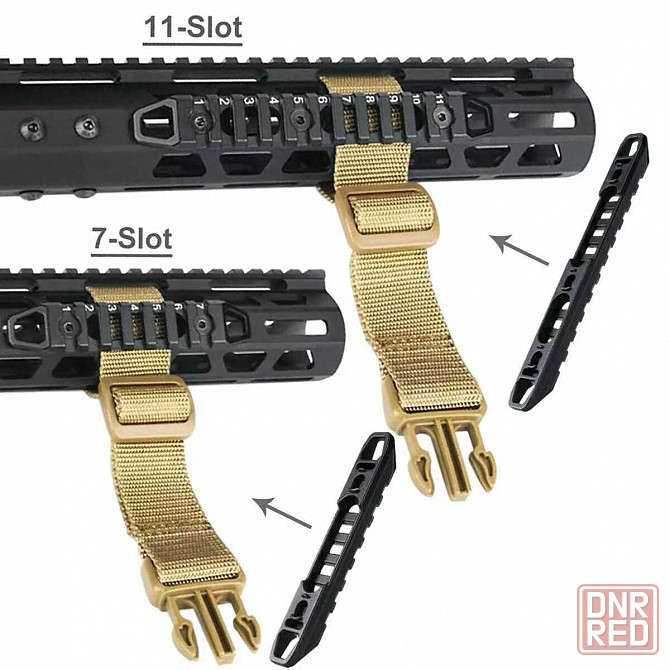 Планки пикатини MGP CQB с адаптером на 3,  7 и 11 слотов Keymod M-lok Запорожье - изображение 3