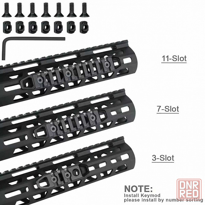 Тактические планки пикатини MGP CQB USA с адаптером KeyMod / M-LOK Запорожье - изображение 3