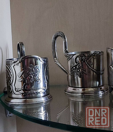 Подстаканник настоящий, серебрянный, посеребрянный 999 пробы серебра, Запорожье - изображение 1