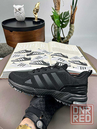 Мужские кроссовки адидас марафон про Adidas Marathon Pro+ All Black Запорожье - изображение 3