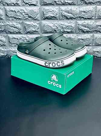 Мужские шлепанцы Crocs Зелёные Шлепанцы Кроксы Чоловічі Крокси Запорожье