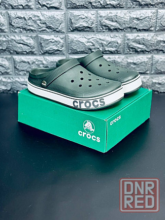 Мужские шлепанцы Crocs Зелёные Шлепанцы Кроксы Чоловічі Крокси Запорожье - изображение 2