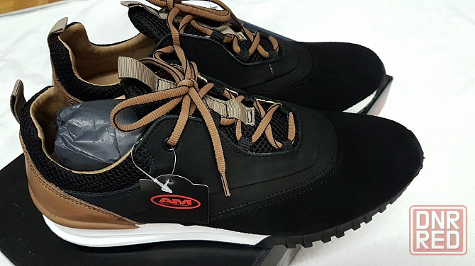 Кожаные кроссовки немецкой фирмы Am Shoe 40,41 размеры,оригинал. Запорожье - изображение 1