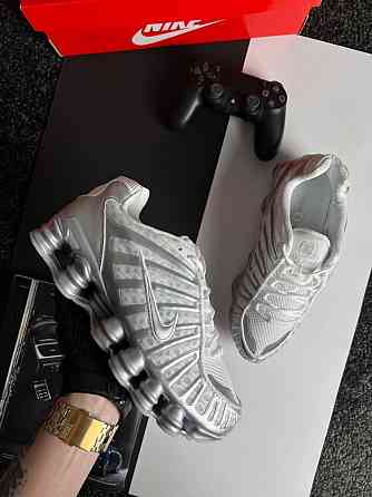 Мужские кроссовки найк шокс Nike Shox TL White Silver [41-45] Запорожье