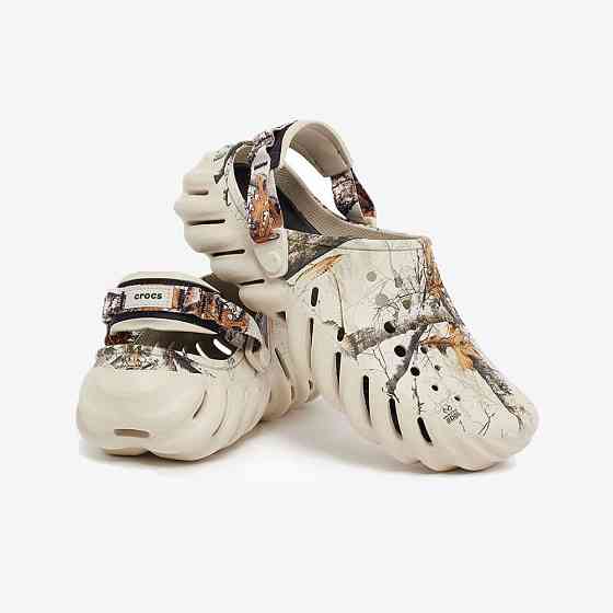 Crocs echo clog realtree black stucco bone кроксы мужские черные бежев Запорожье