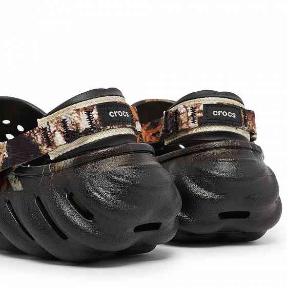 Crocs echo clog realtree black stucco bone кроксы мужские черные бежев Запорожье