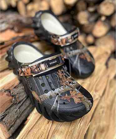 Crocs echo clog realtree black stucco bone кроксы мужские черные бежев Запорожье