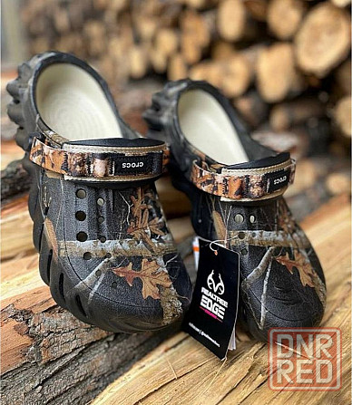 Crocs echo clog realtree black stucco bone кроксы мужские черные бежев Запорожье - изображение 1