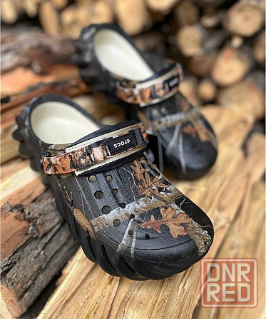 Crocs echo clog realtree black stucco bone кроксы мужские черные бежев Запорожье - изображение 2