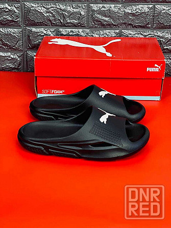 Тапочки Puma RS мужские Черные. Шлепанцы летние 40-45! Пума мужские Запорожье - изображение 1