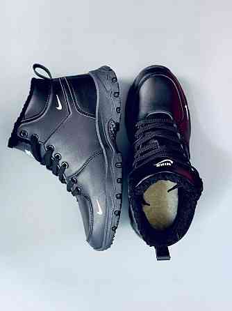 Сапоги Nike зимние мужские Jet-Black натуральная кожа! Gore-Tex -21 Запорожье