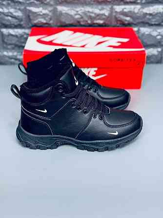 Сапоги Nike зимние мужские Jet-Black натуральная кожа! Gore-Tex -21 Запорожье