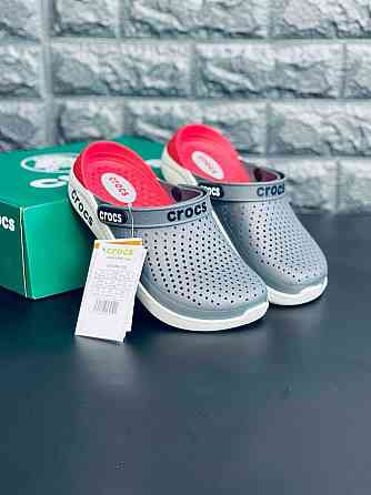 Crocs LiteRide 360 Clog мужские шлепанцы Практичные кроксы Gray-Red! Запорожье