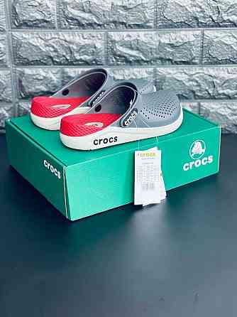 Crocs LiteRide 360 Clog мужские шлепанцы Практичные кроксы Gray-Red! Запорожье