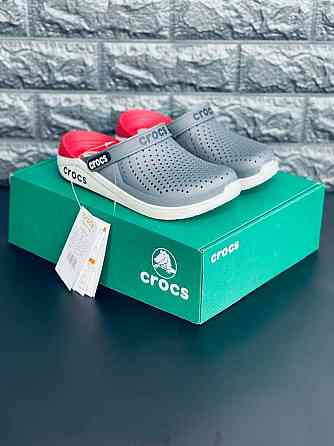 Crocs LiteRide 360 Clog мужские шлепанцы Практичные кроксы Gray-Red! Запорожье