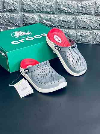 Crocs LiteRide 360 Clog мужские шлепанцы Практичные кроксы Gray-Red! Запорожье