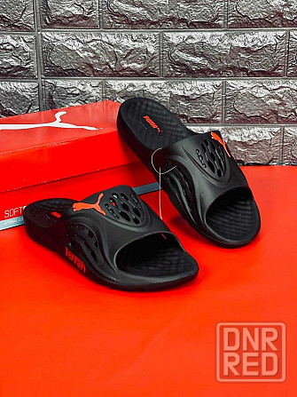 Шлепанцы Puma Ferrari мужские повседневные black\red Стильные Запорожье - изображение 2