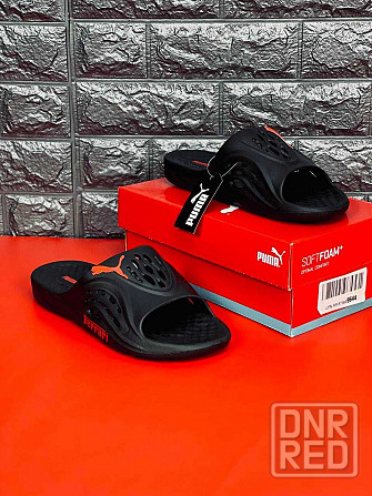 Шлепанцы Puma Ferrari мужские повседневные black\red Стильные Запорожье - изображение 5