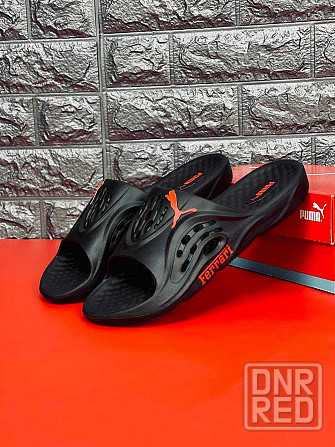 Шлепанцы Puma Ferrari мужские повседневные black\red Стильные Запорожье - изображение 3