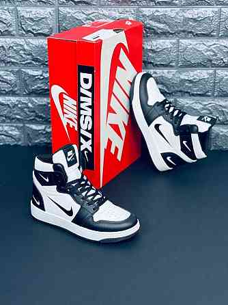 Кроссовки Nike мужские Натуральная кожа! черно-белые Красовки Найк Запорожье