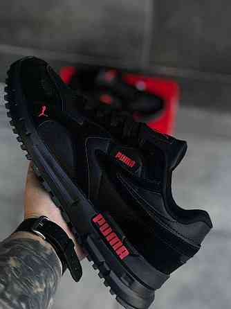 Кроссовки Puma мужские Натуральная кожа! Black Стильные Пума новинка! Запорожье