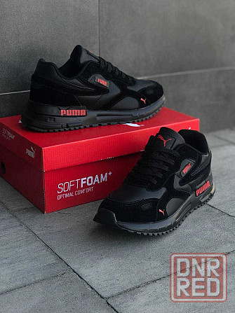 Кроссовки Puma мужские Натуральная кожа! Black Стильные Пума новинка! Запорожье - изображение 1