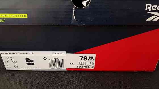 Высокие кеды из нат.кожи Reebok RESONATOR MID 44р,оригинал. Запорожье