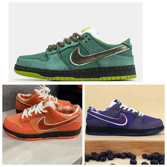 Унисекс кожаные кроссовки Nike SB Dunk Low Green Lobster найк сб данк Запорожье