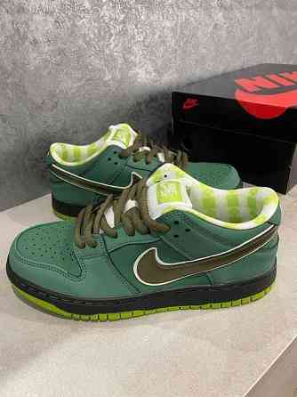 Унисекс кожаные кроссовки Nike SB Dunk Low Green Lobster найк сб данк Запорожье