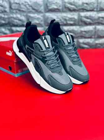 Кроссовки Puma мужские Серые натуральная кожа! весенние Повседневные Запорожье
