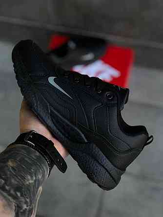 Кроссовки Nike мужские Трендовые Dark Black натуральная кожа! весна Запорожье