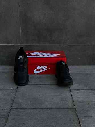 Кроссовки Nike мужские Трендовые Dark Black натуральная кожа! весна Запорожье