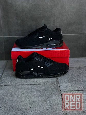 Мужские кроссовки air max натуральная замша черные стильные кроссовки Запорожье - изображение 3