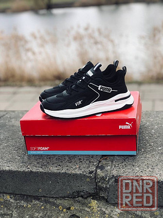 Мужские кожаные кроссовки Puma Black стильные кроссы пума Запорожье - изображение 1