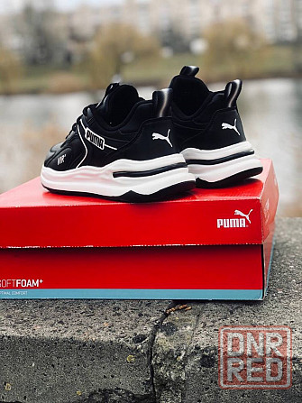 Мужские кожаные кроссовки Puma Black стильные кроссы пума Запорожье - изображение 2