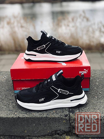 Мужские кожаные кроссовки Puma Black стильные кроссы пума Запорожье - изображение 6