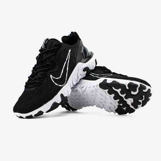 Мужские черные кроссовки Nike React Vision Black кросівки найк реакт Запорожье