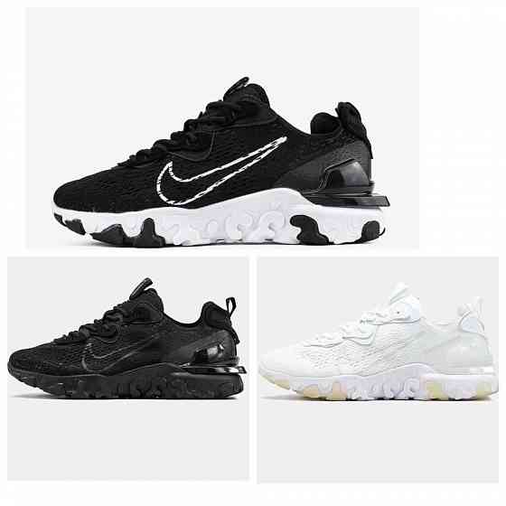 Мужские черные кроссовки Nike React Vision Black кросівки найк реакт Запорожье