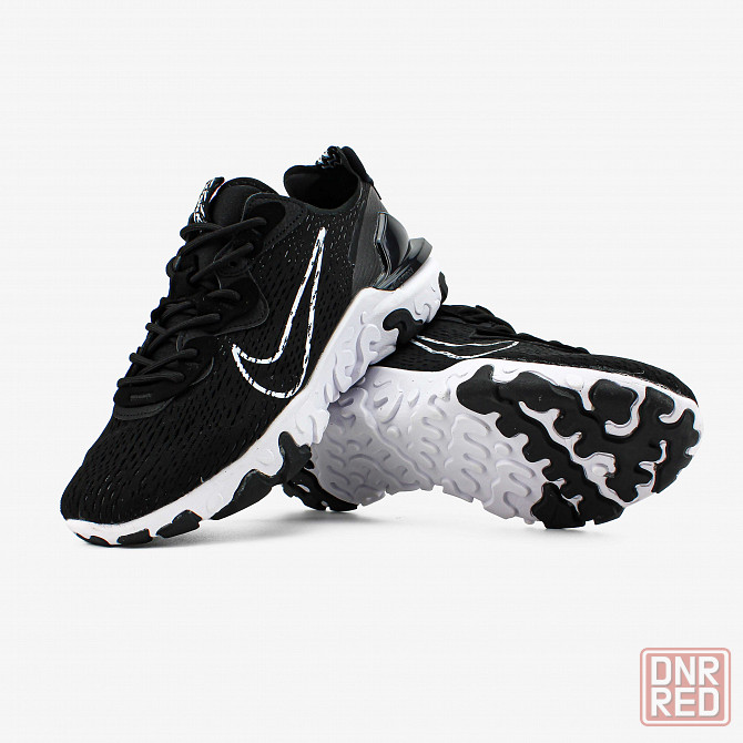 Мужские черные кроссовки Nike React Vision Black кросівки найк реакт Запорожье - изображение 5