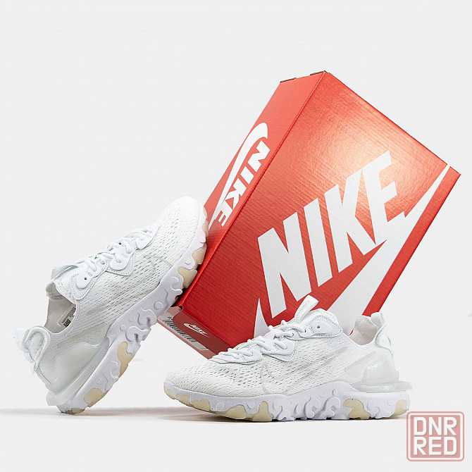 Мужские черные кроссовки Nike React Vision Black кросівки найк реакт Запорожье - изображение 4