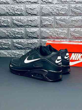 Кроссовки Nike Air Max 90 мужские Натуральная кожа Красовки Найк Запорожье