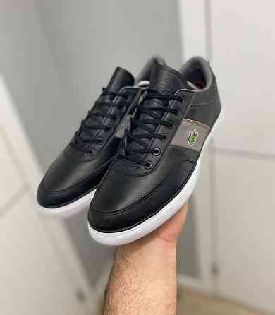 кеды кожаные Lacoste (Оригинал) 44р 45.5р  28.5см черные кроссовки Запорожье